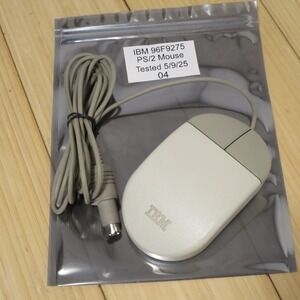 Original IBM Tank Mouse 96F9275 Wired 2 Button - Tested 04